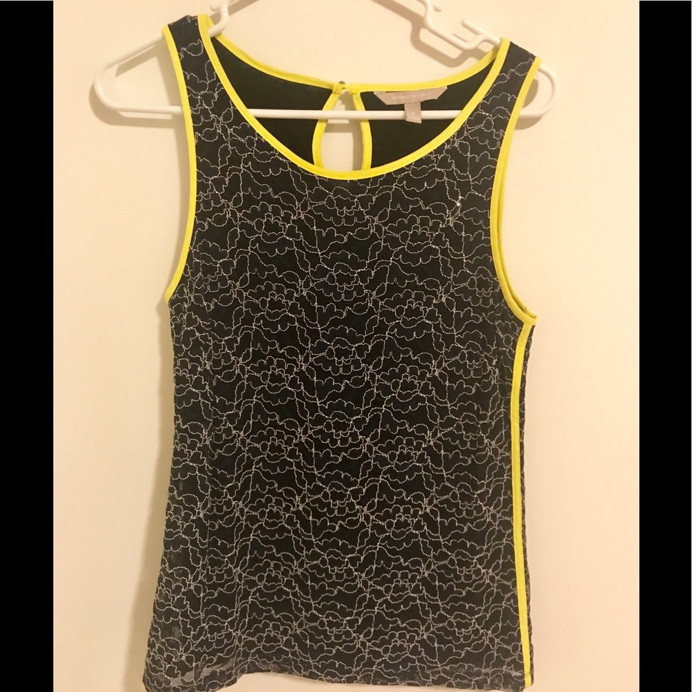 Banana Republic navy lace tank